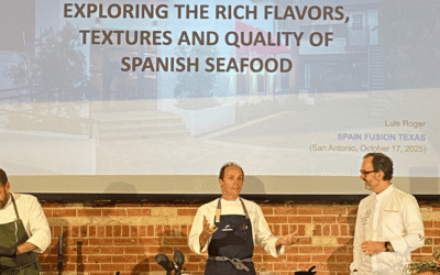 EL CHEF LUIS ROGER MUESTRA LA GRAN VERSATILIDAD DE LA LUBINA AQUANARIA EN TEXAS